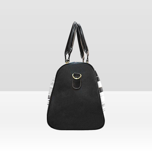 Paris black theme weekender bag
