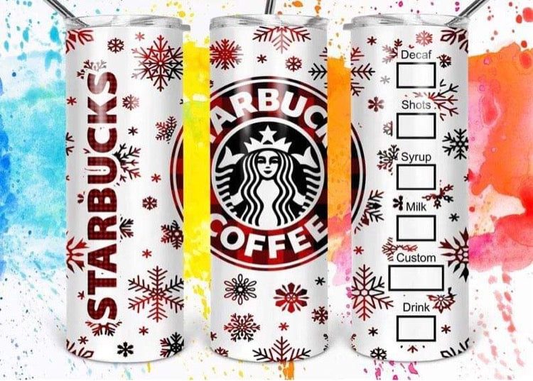 Christmas Starbucks Tumbler, Christmas Tumbler, Personalized Tumbler