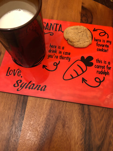 Santa cookie board
